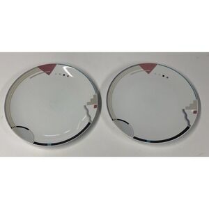 MCM Set of 2 Studio Nova Attitudes Salad Plates - 8 1/4" Diameter Y01056 ~ RETRO
